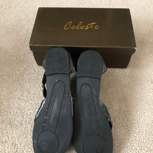 Celeste - Women's Gladiator Sandals-Silver Metallic - Size 10M - New in box - Picture 6 of 6